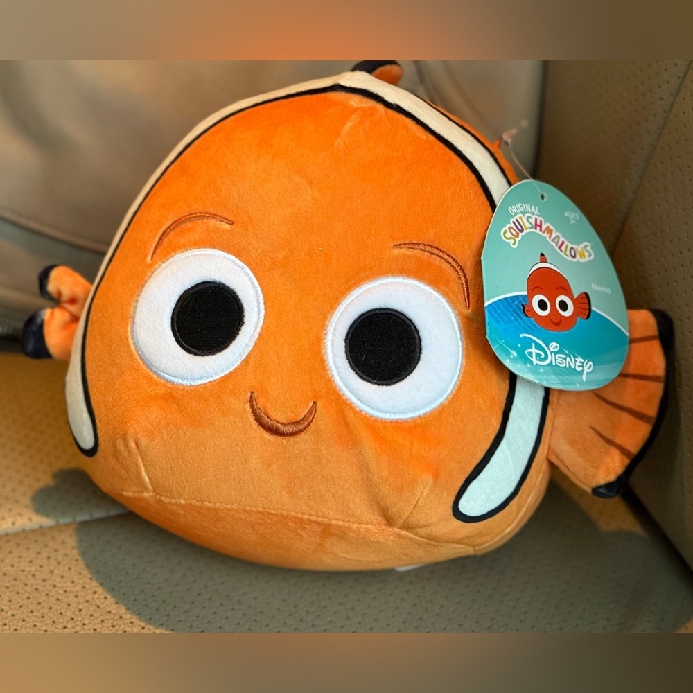 Disney Squishmallows Nemo Orange Fish Plush